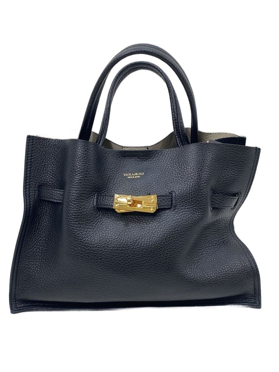 VIOLAd’ORO shoulder bag leather BLK