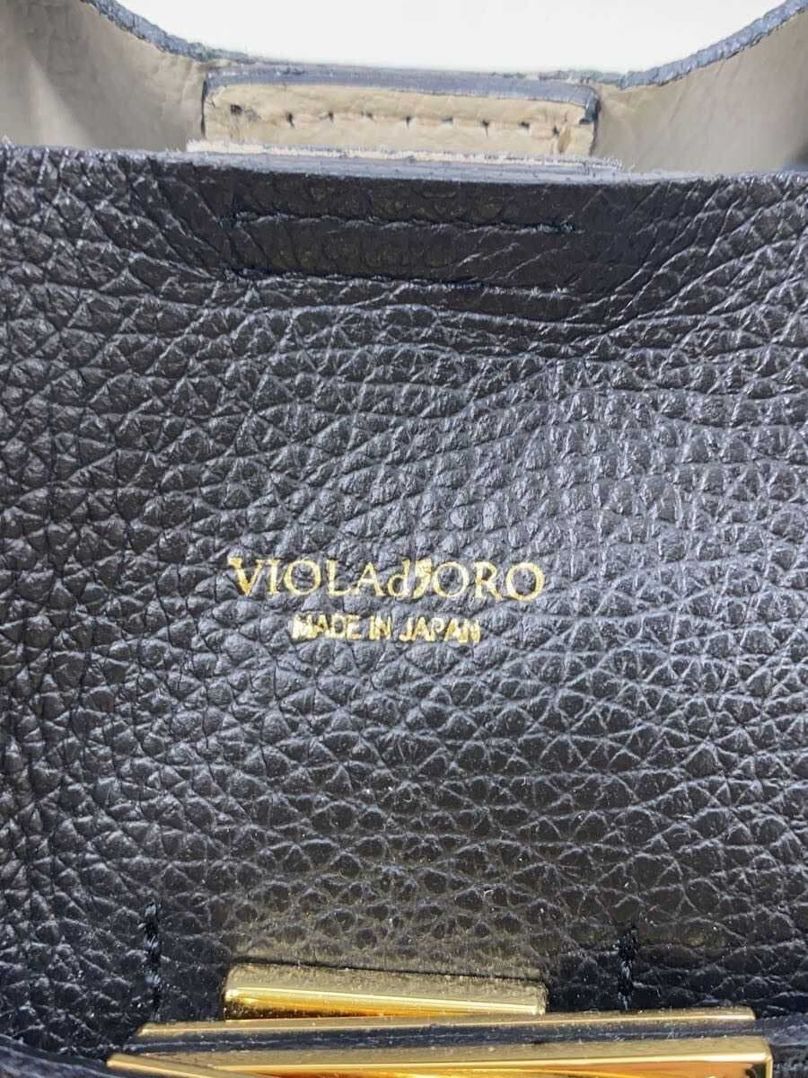 VIOLAd’ORO shoulder bag leather BLK 5
