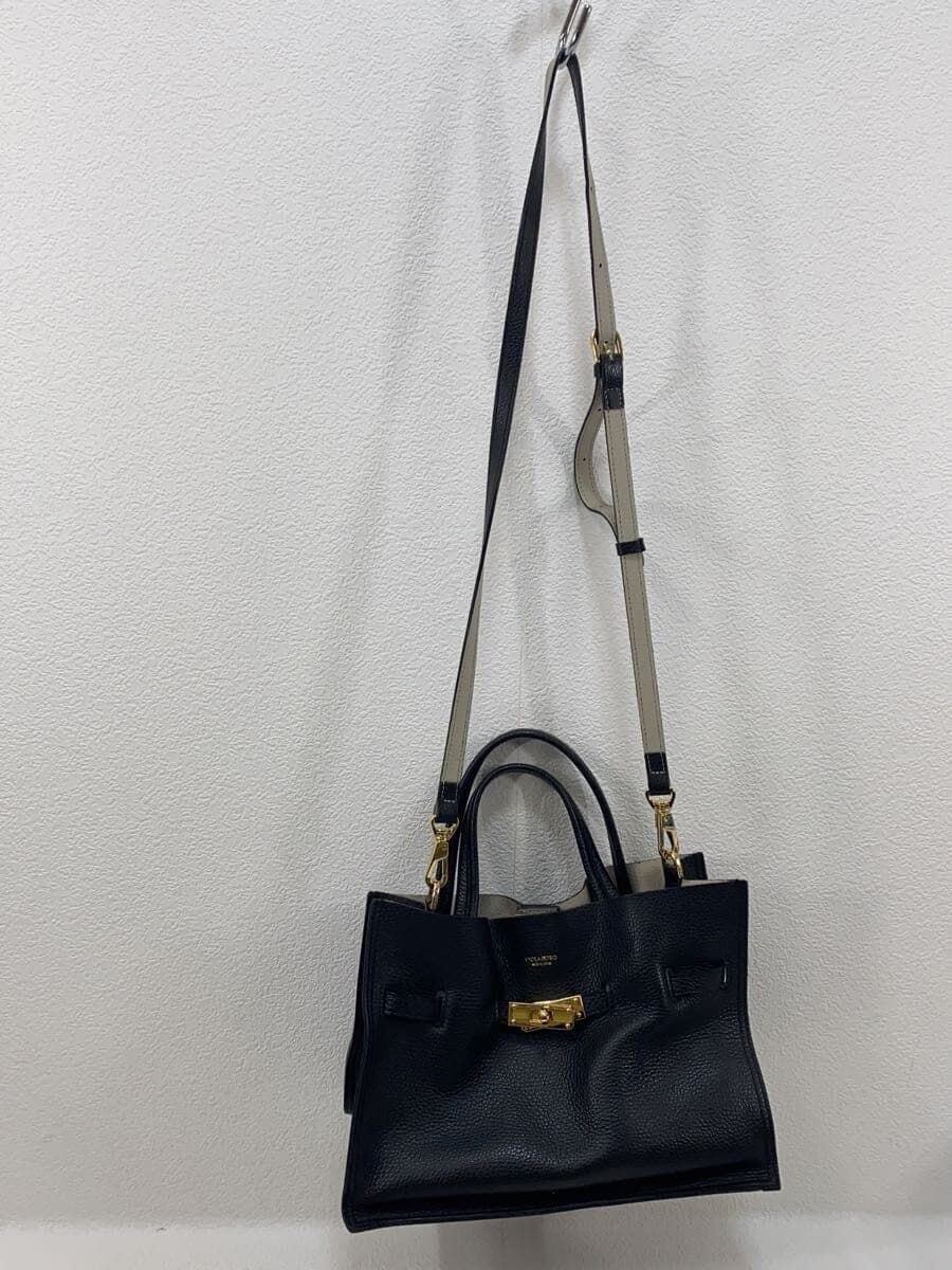 VIOLAd’ORO shoulder bag leather BLK 7