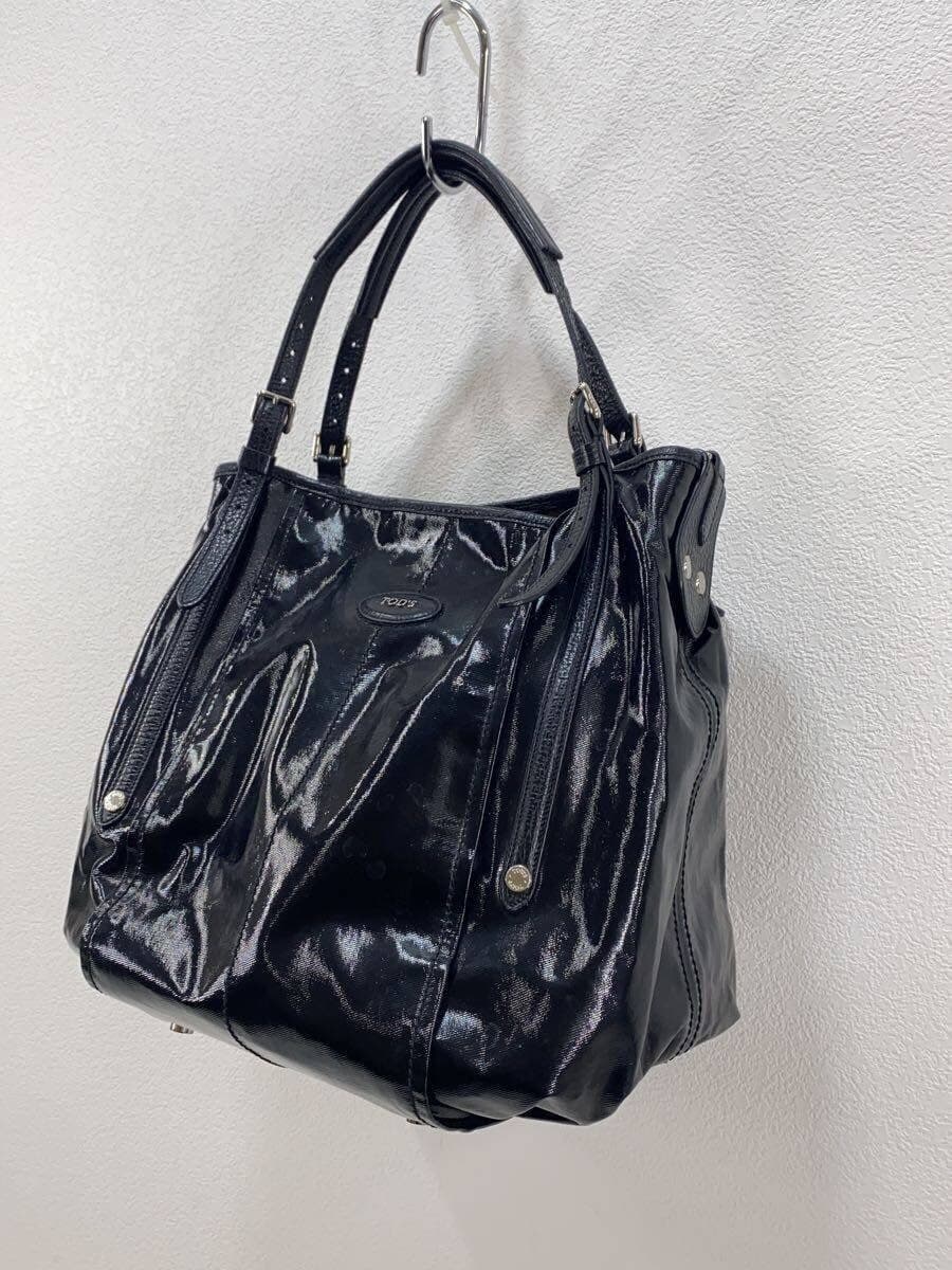 TOD'S shoulder bag -- BLK plain 2