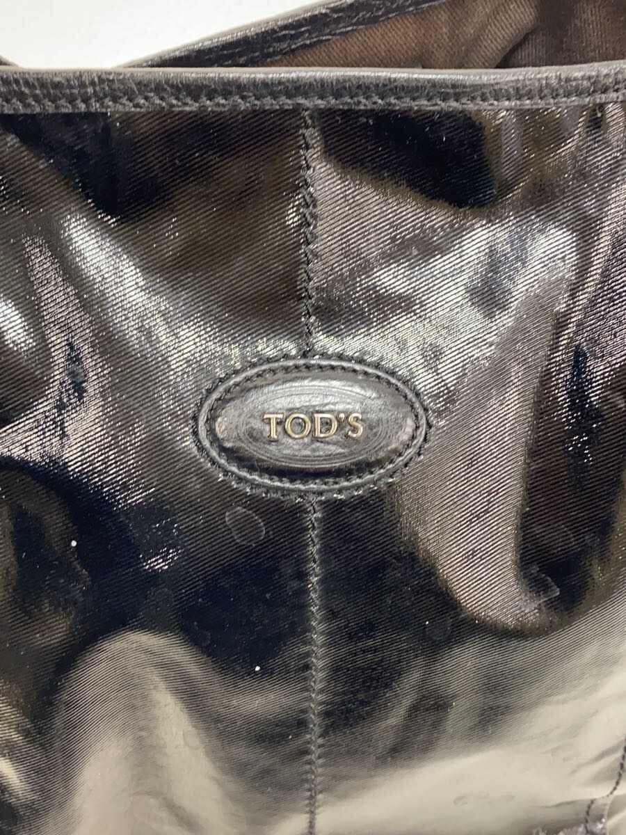 TOD'S shoulder bag -- BLK plain 5