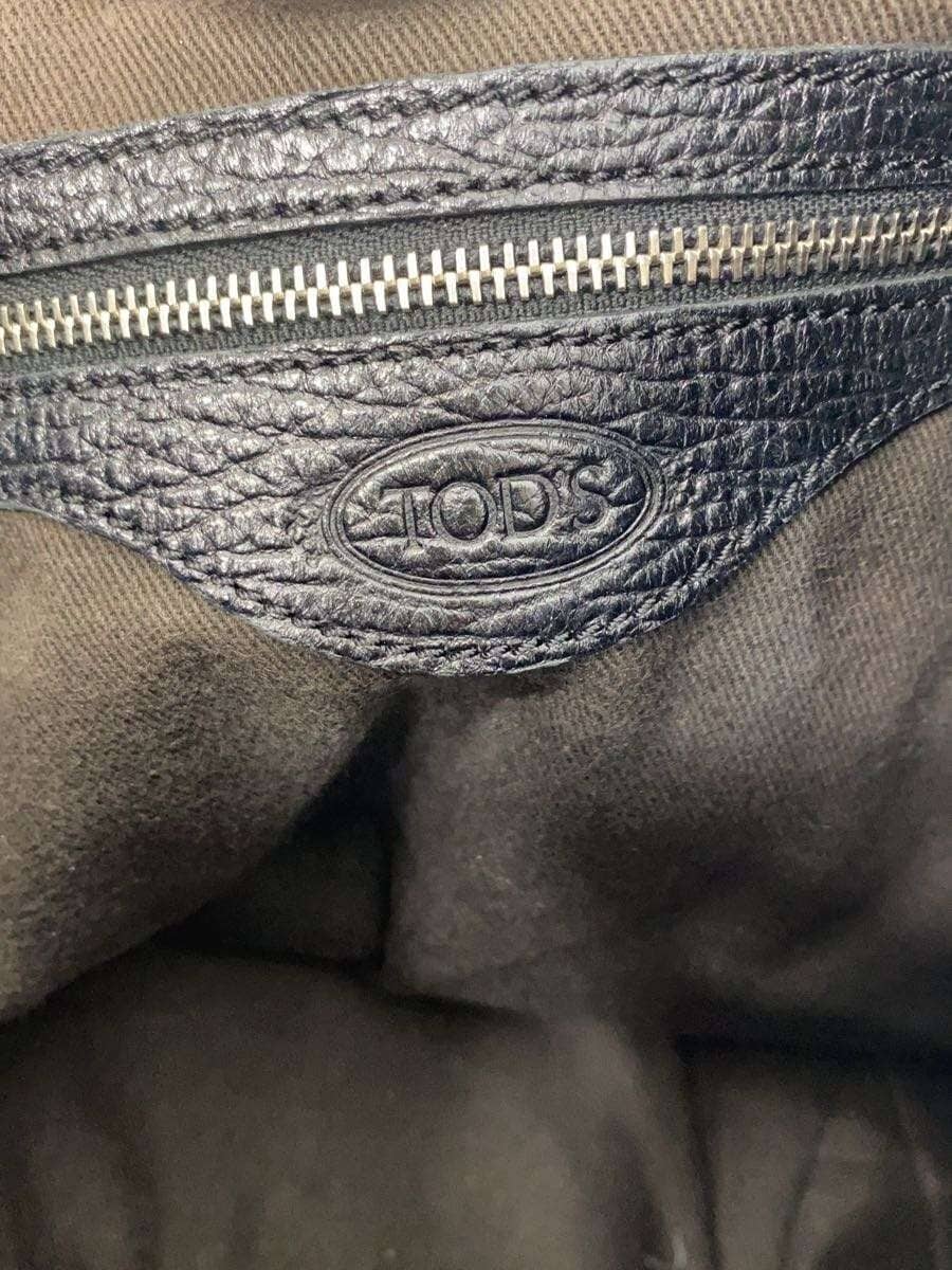 TOD'S shoulder bag -- BLK plain 7