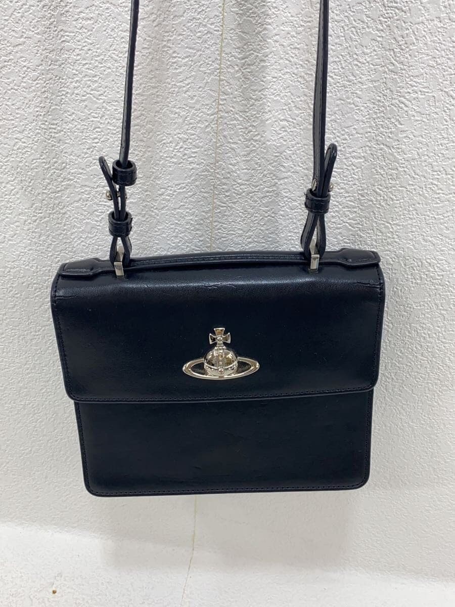 Vivienne Westwood Shoulder Bag Leather Black 2