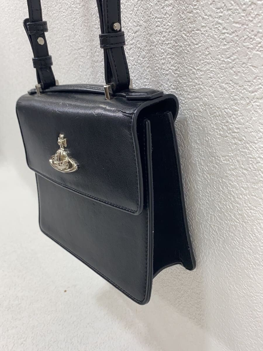 Vivienne Westwood Shoulder Bag Leather Black 3