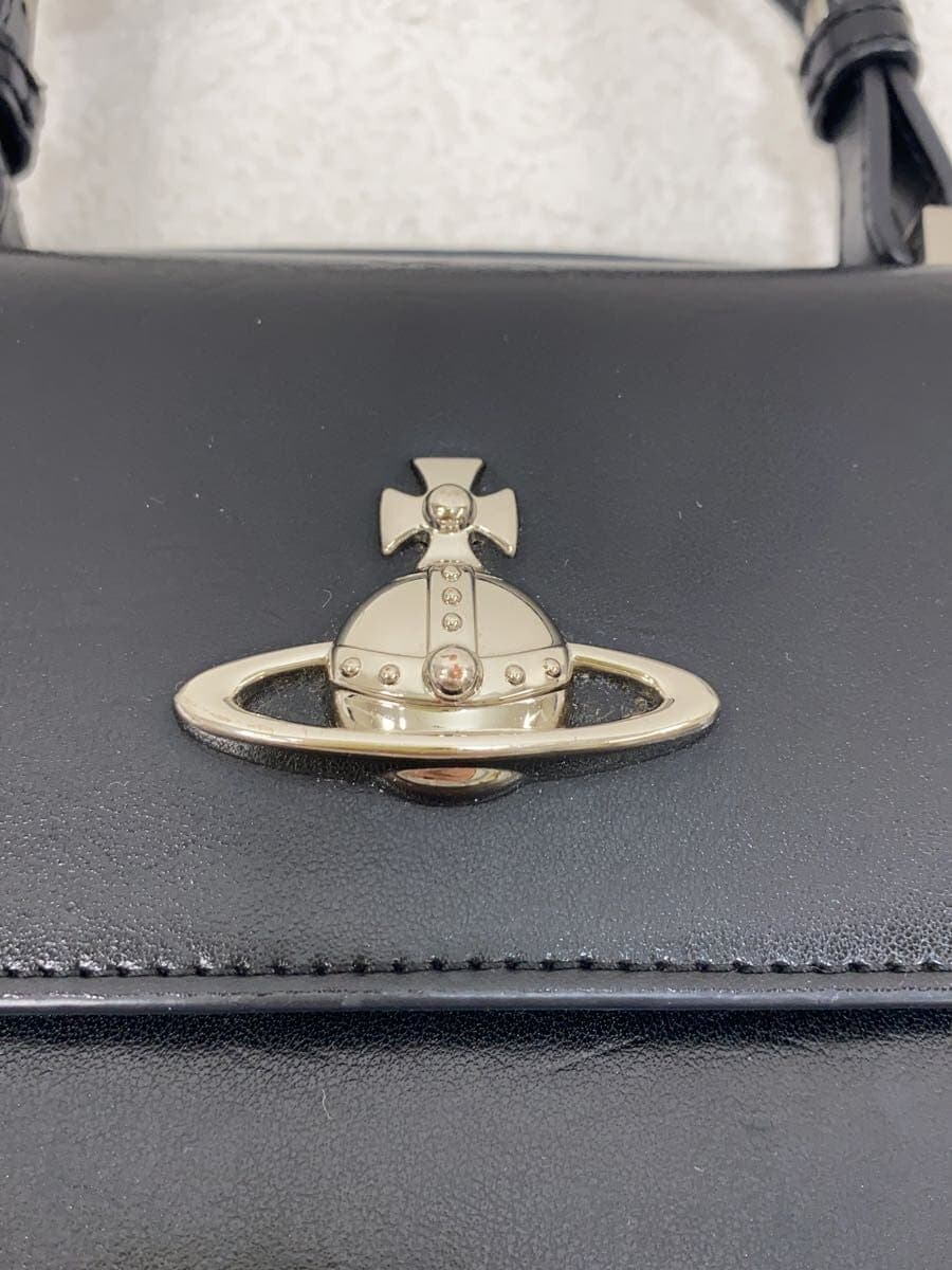 Vivienne Westwood Shoulder Bag Leather Black 5