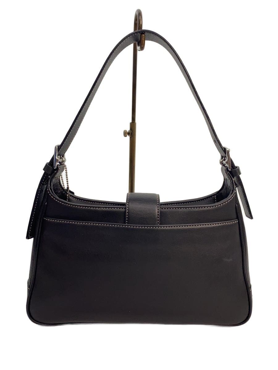 COACH Handbag Leather BLK 7789 3
