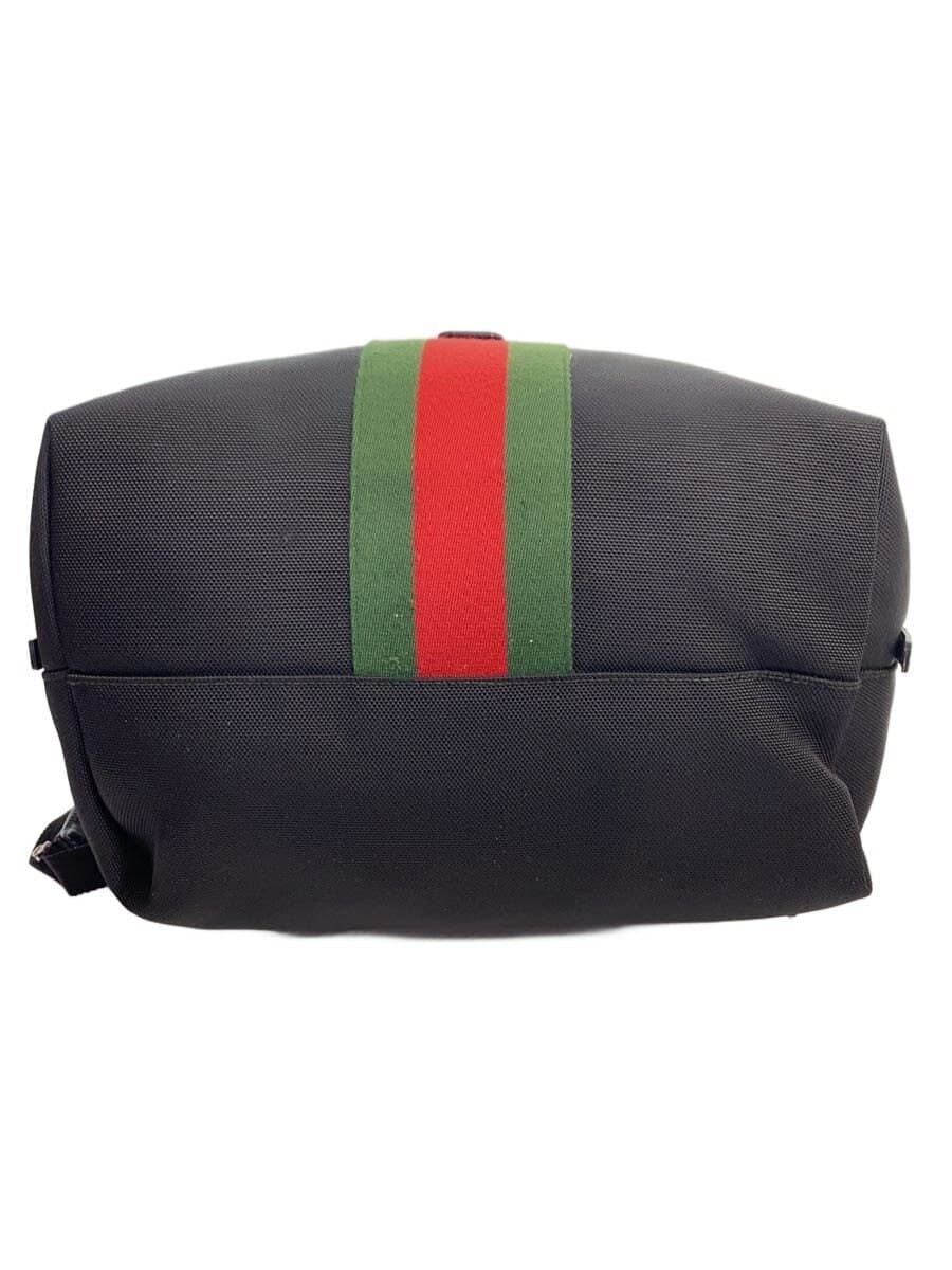 GUCCI Backpack BLK 337075 Zip Firm Edge Crack 、Fray Misshapen 4