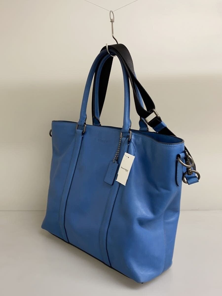 COACH Briefcase Leather BLU 24772 2