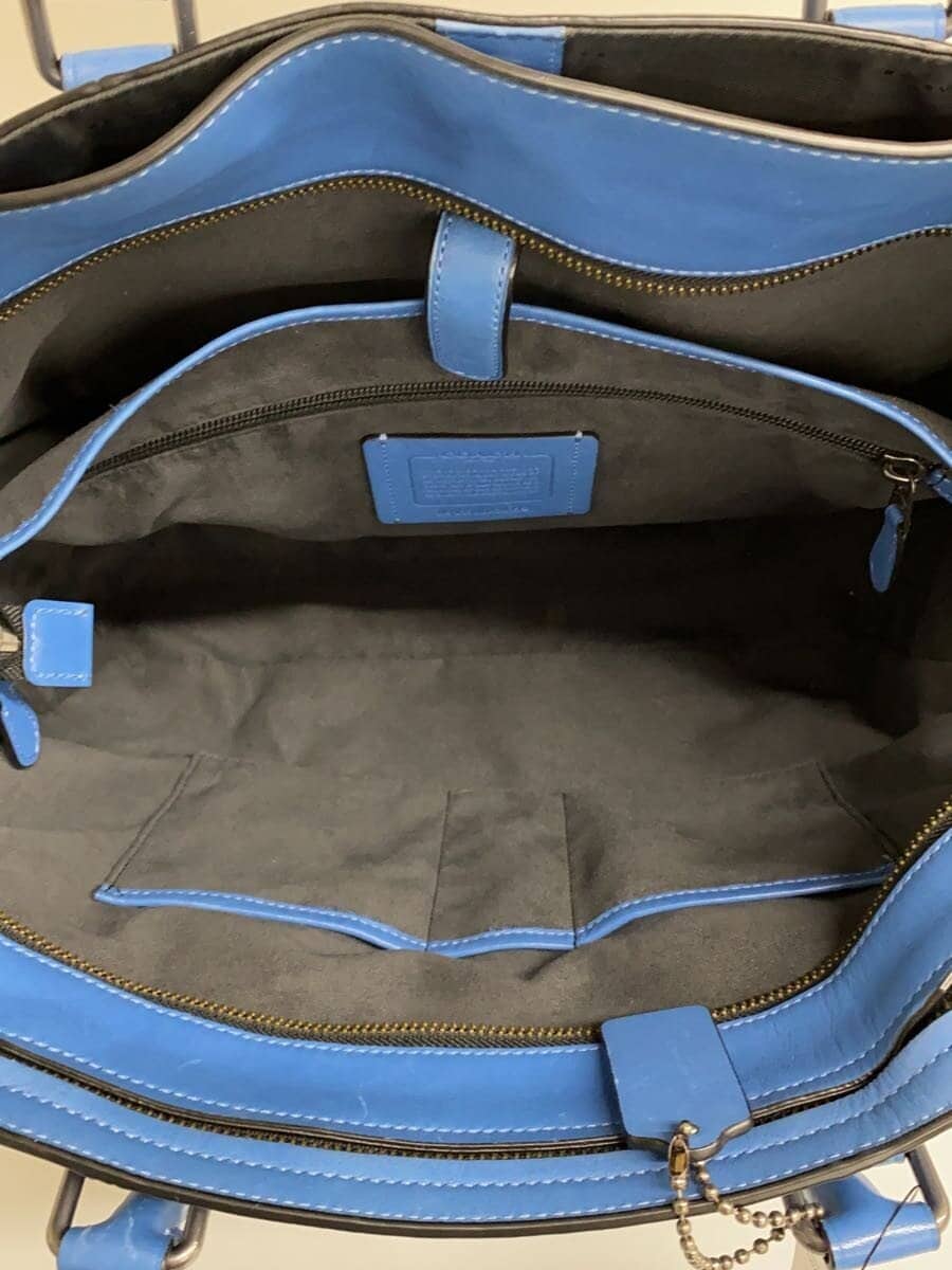 COACH Briefcase Leather BLU 24772 6