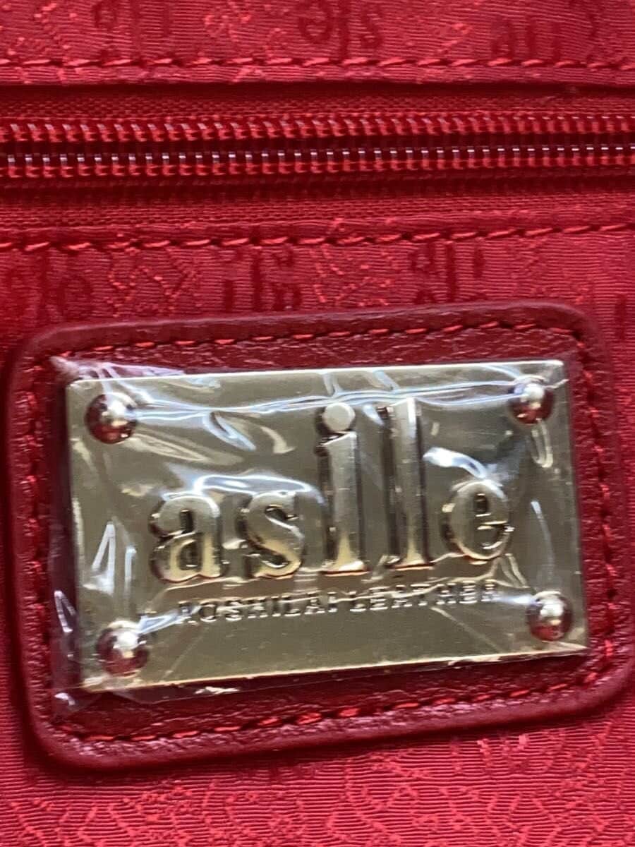 Other brand tote bag Leather RED XN3038-144 5