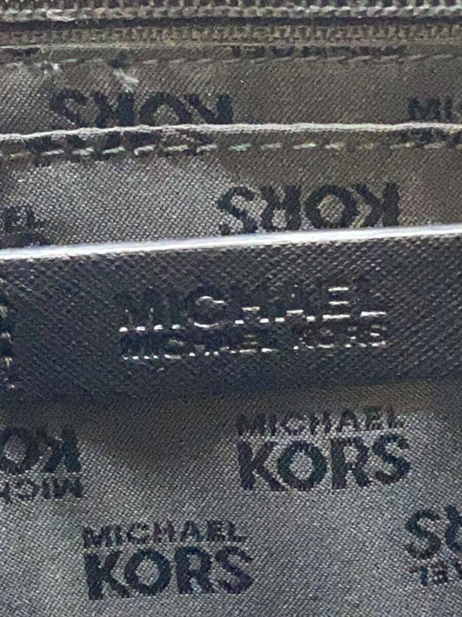 MICHAEL KORS tote bag leather BLK OP-1606 corner wear on handle leather 5