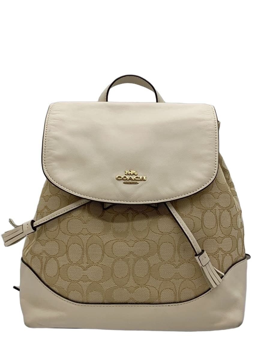 COACH Backpack Signature Beige -- CRM F73313 IMDQC