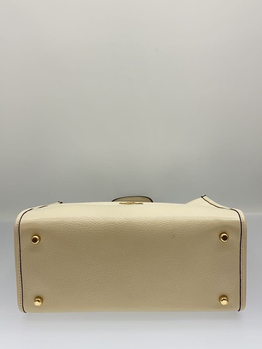 COACH Shoulder Bag Leather WHT CO976 4