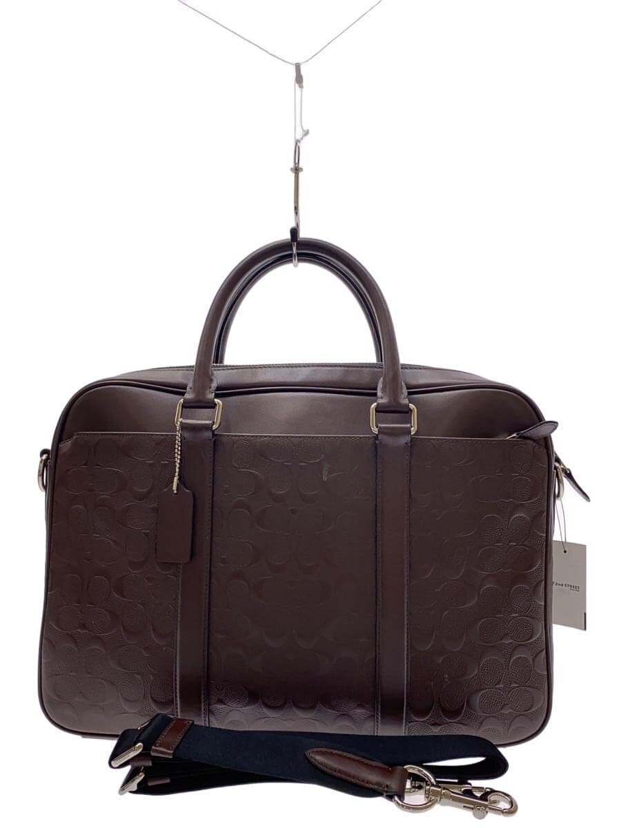 COACHSIGNATURE LEATHER PERRY SLIM BRIEF Perry Briefcase Leather F72230