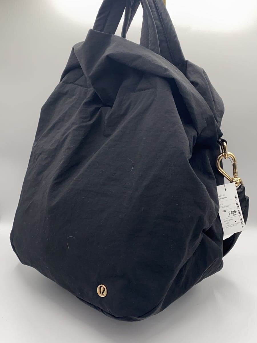 lululemon On My Level 2-Way Shoulder Bag Tote Bag Nylon BLK 2