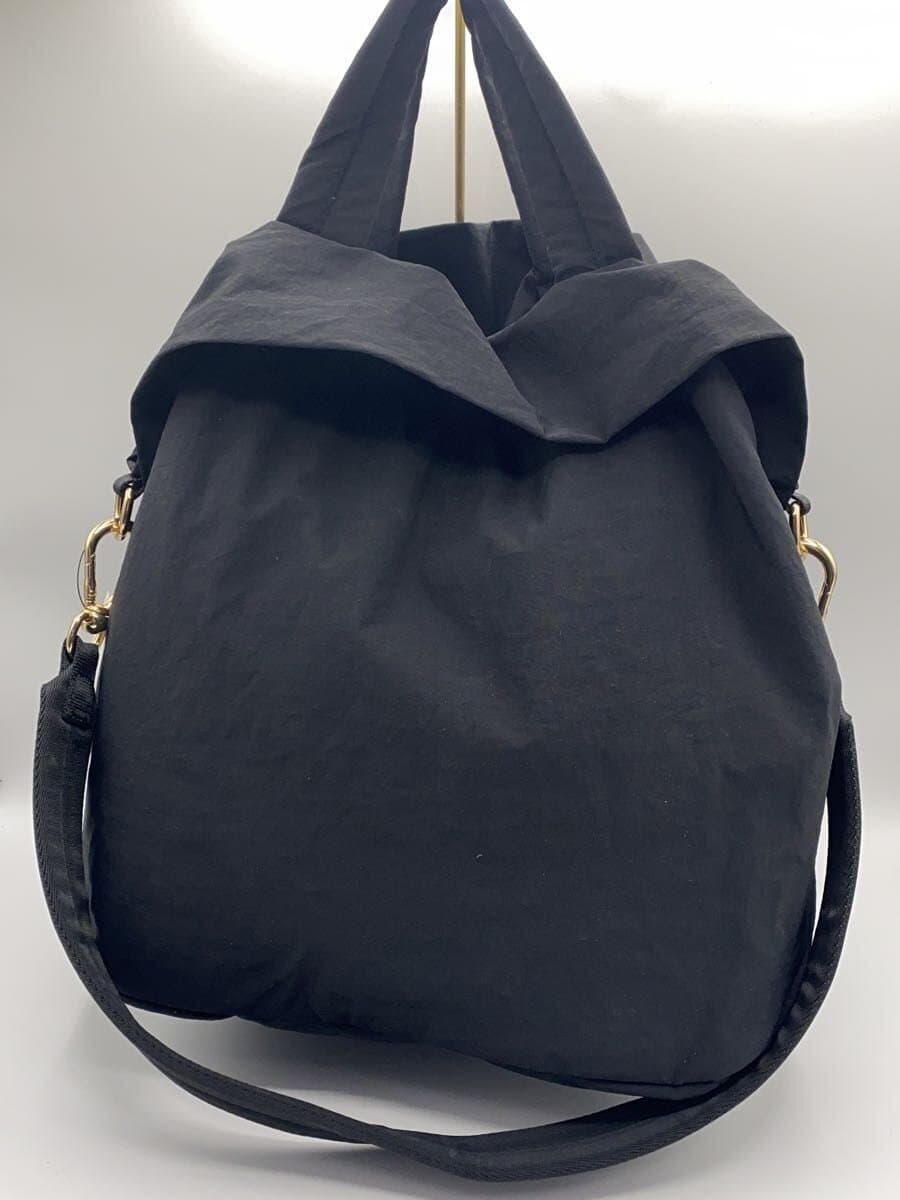 lululemon On My Level 2-Way Shoulder Bag Tote Bag Nylon BLK 3