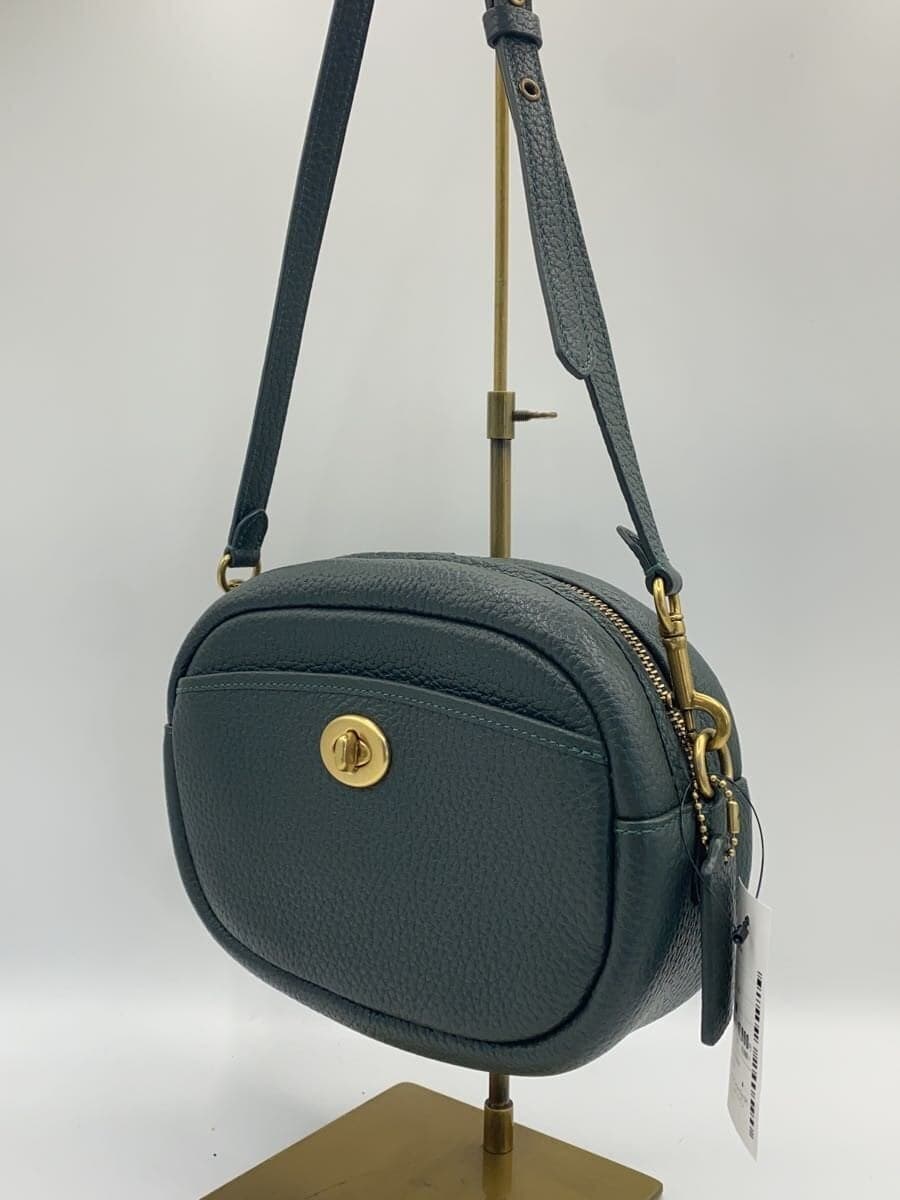 COACH Leather Camera Bag Camera Bag Shoulder Bag Leather GRN C4813 2