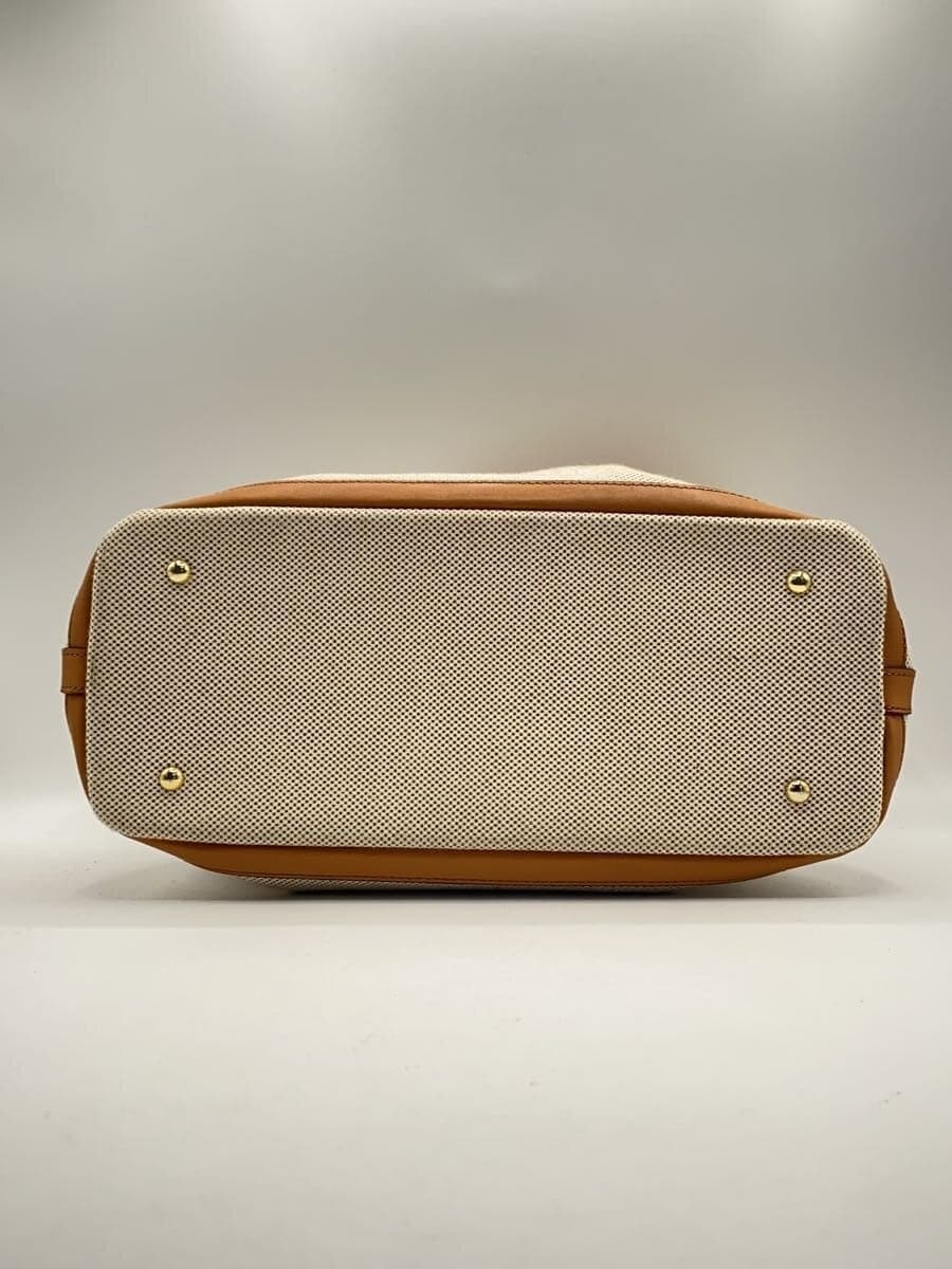 SOMES SADDLE Leather Handle Tote Bag Handbag Canvas Solid 4