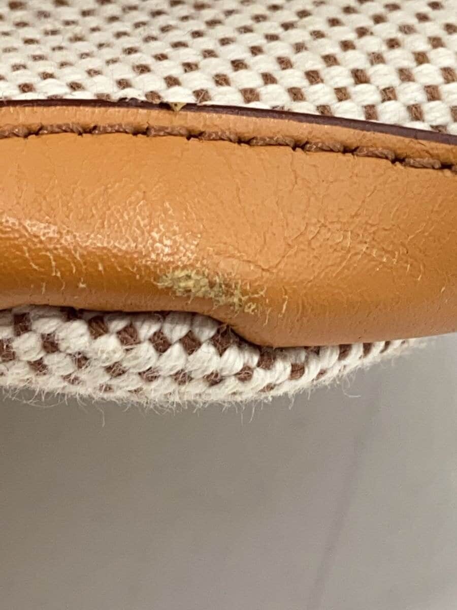 SOMES SADDLE Leather Handle Tote Bag Handbag Canvas Solid 7