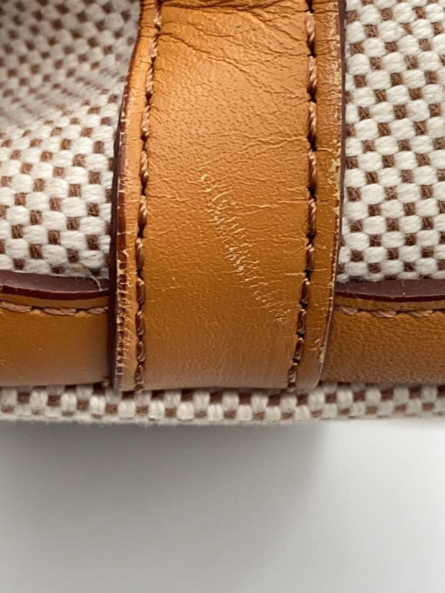 SOMES SADDLE Leather Handle Tote Bag Handbag Canvas Solid 8