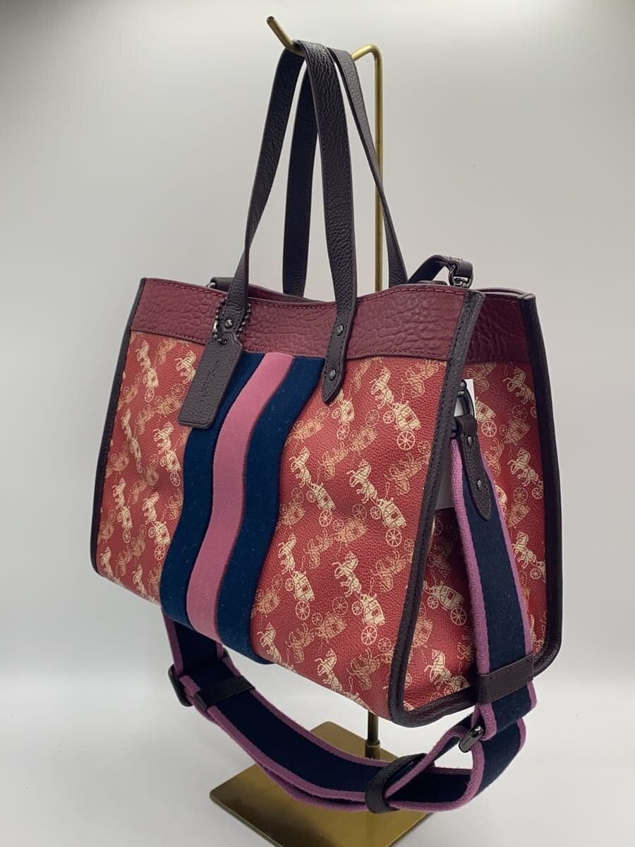 COACH Horse and Carriage Field Tote 2-Way Shoulder Bag Carriage Pattern 79238 2