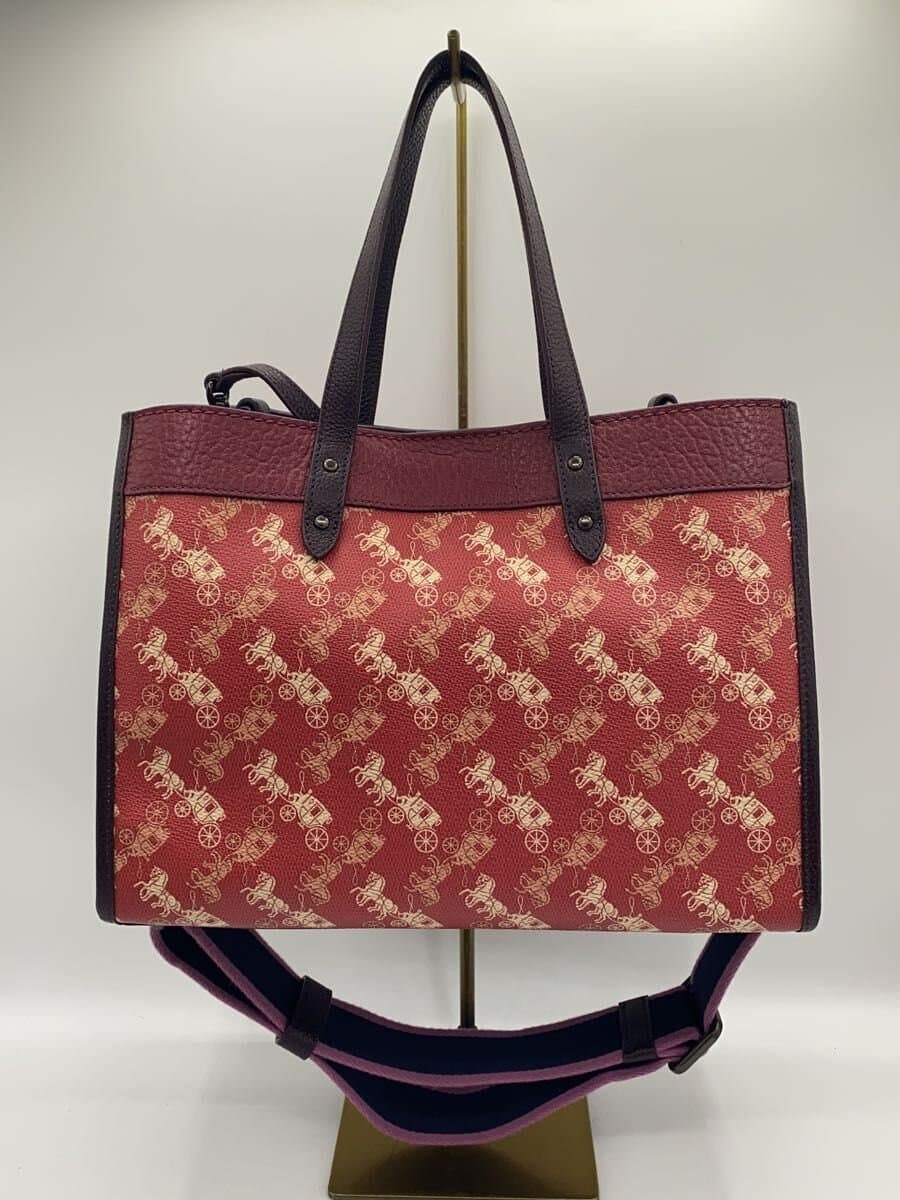 COACH Horse and Carriage Field Tote 2-Way Shoulder Bag Carriage Pattern 79238 3