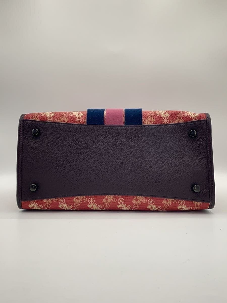 COACH Horse and Carriage Field Tote 2-Way Shoulder Bag Carriage Pattern 79238 4