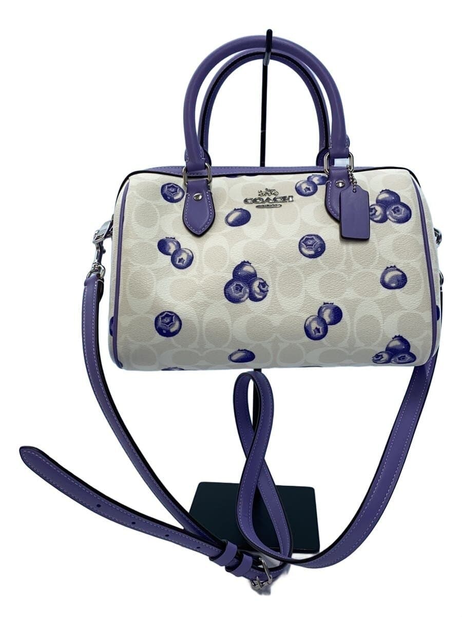 COACH Shoulder Bag WHT All Over Pattern CT216