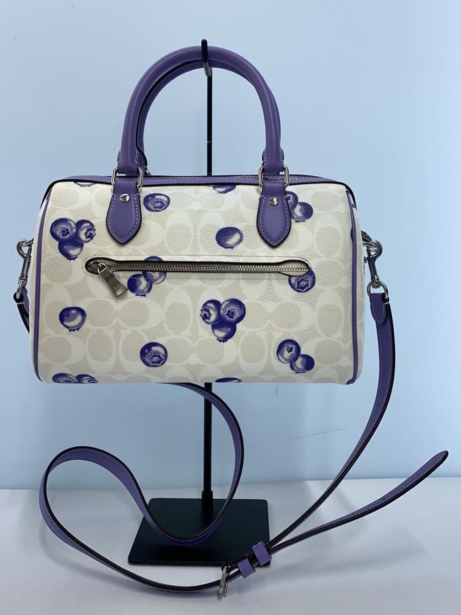 COACH Shoulder Bag WHT All Over Pattern CT216 3