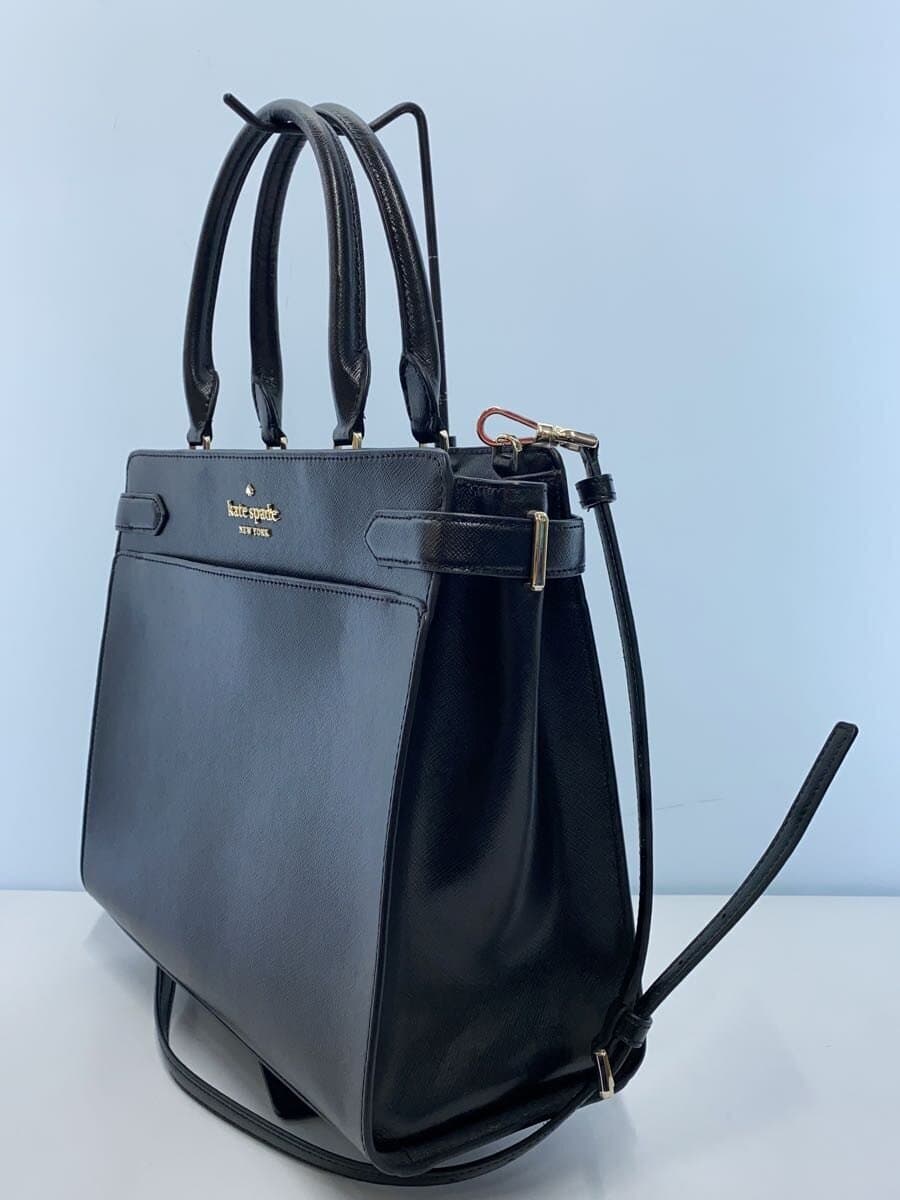 kate spade new york Tote Bag Leather BLK WKRU6951 2