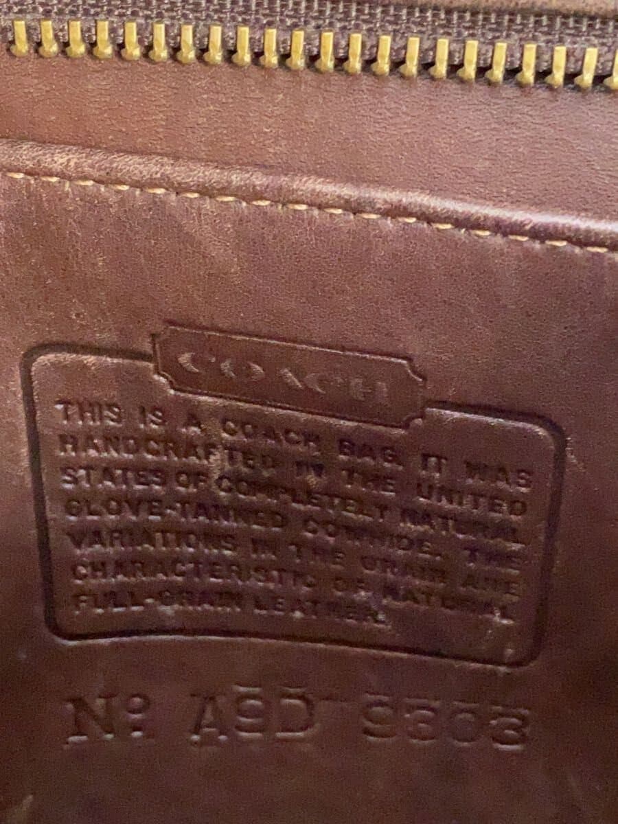 COACHOLD Handbag Leather BRD Solid 9303 With Wear 5