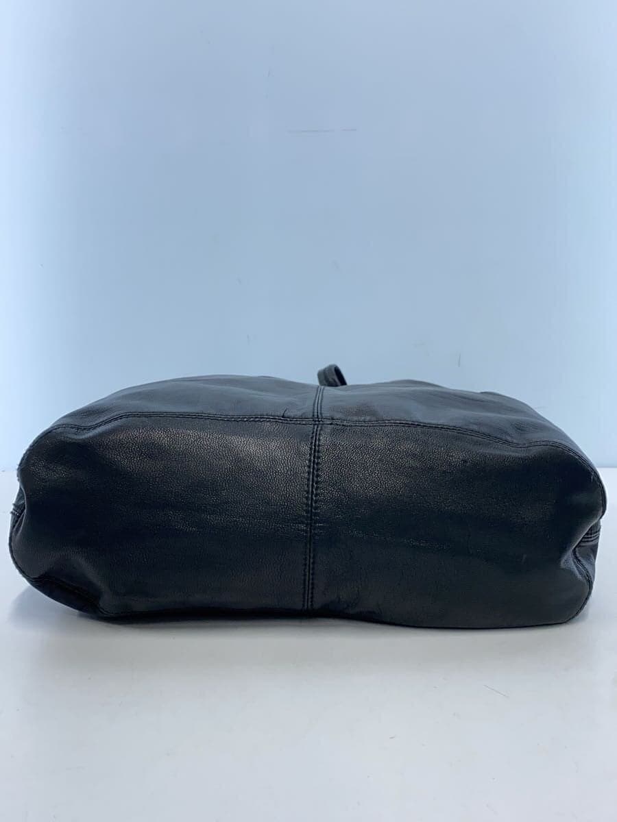 Permanent Age Tote Bag Leather BLK Solid 4