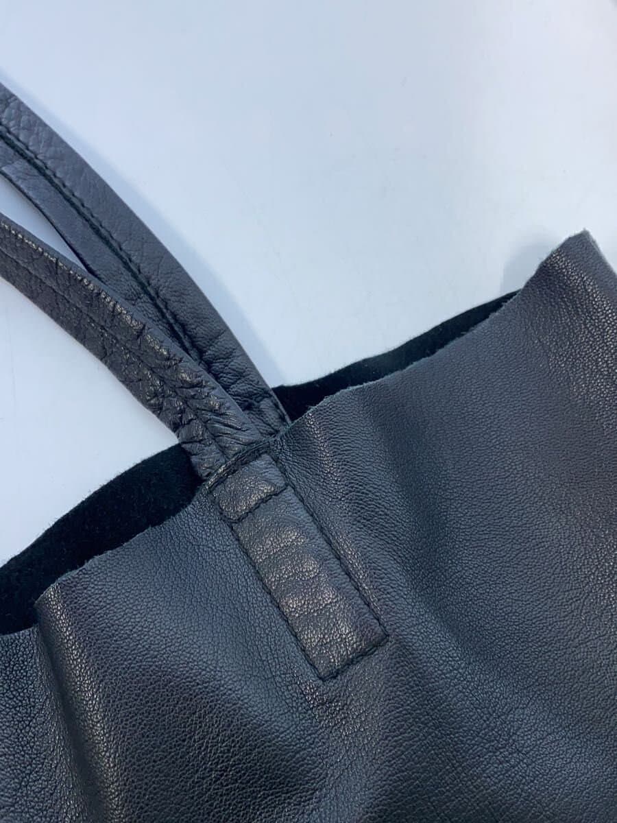 Permanent Age Tote Bag Leather BLK Solid 7