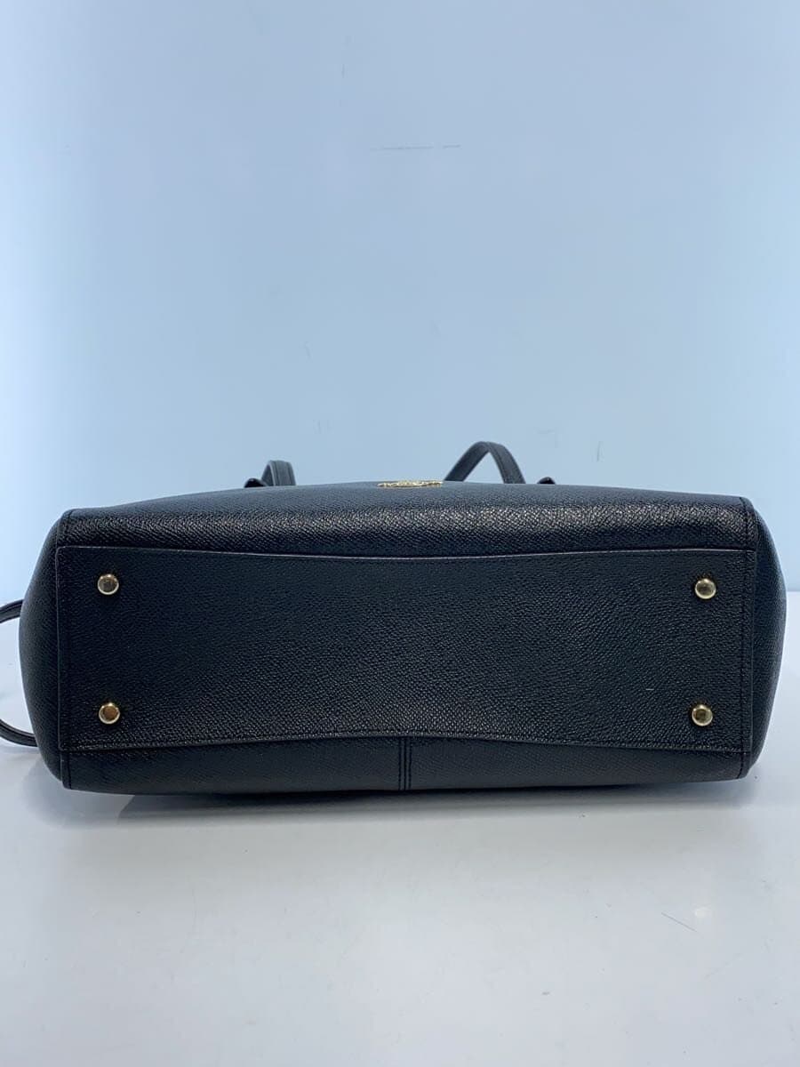 COACH Shoulder Bag_All Leather Leather BLK 4