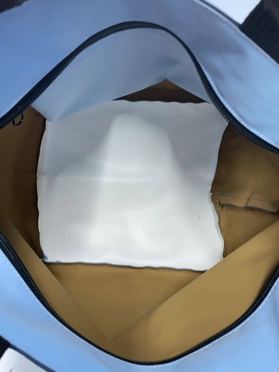 Herve Chapelier Boat-Shaped Tote Bag -- Navy Solid Color 6