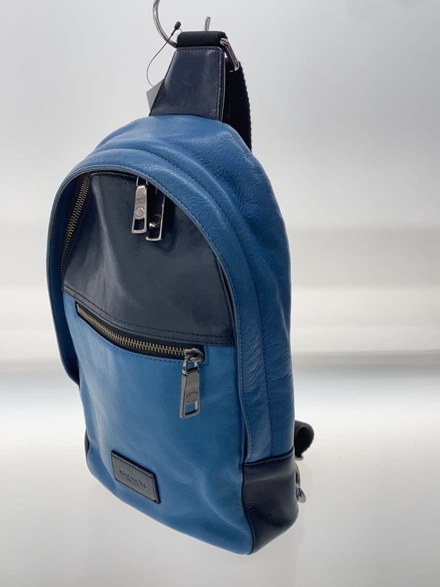 COACH Shoulder Bag Leather BLU 72035 2