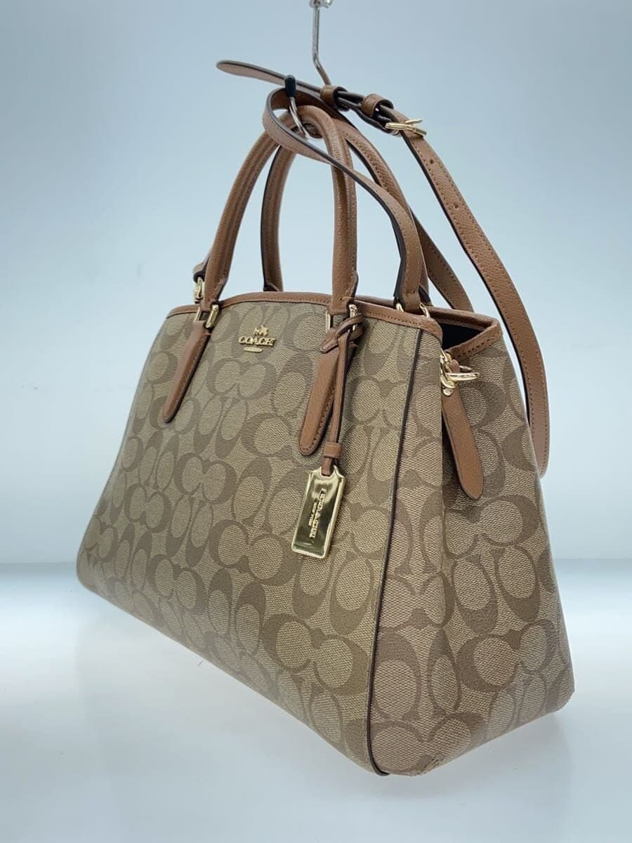 COACH Bag Leather BRW All Over Pattern 2