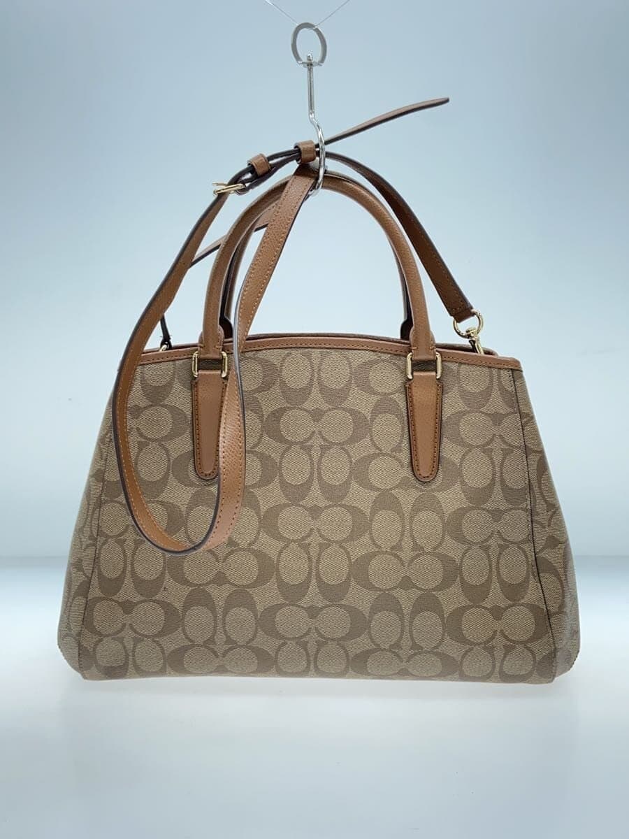 COACH Bag Leather BRW All Over Pattern 3