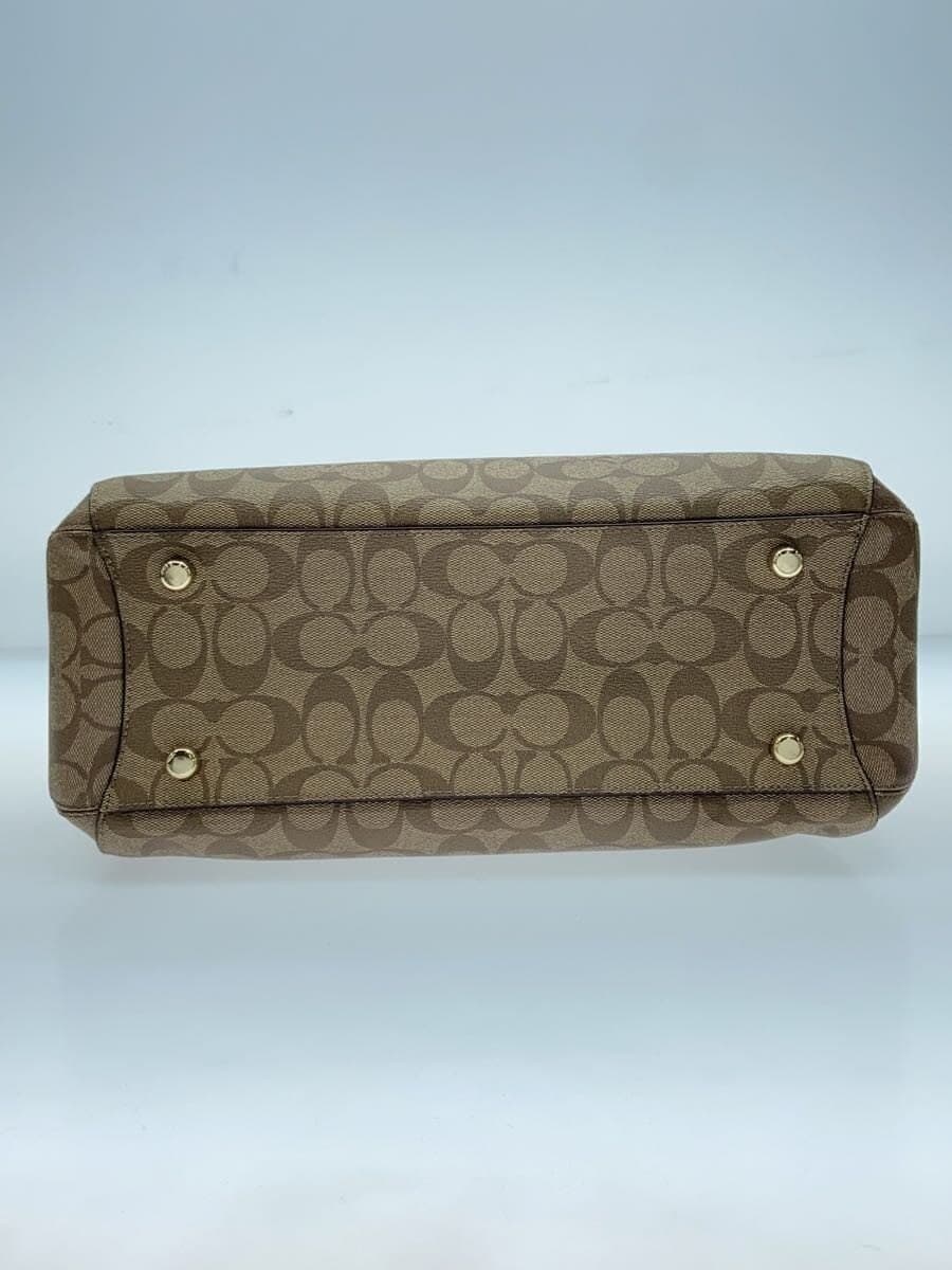 COACH Bag Leather BRW All Over Pattern 4