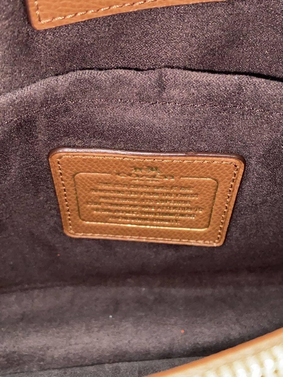 COACH Bag Leather BRW All Over Pattern 5