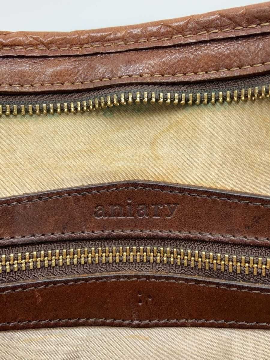 aniary Boston Bag Leather BRW 5