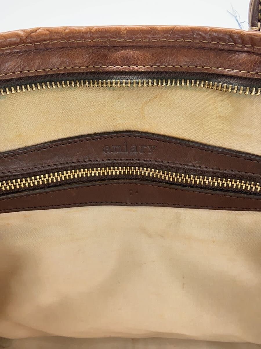 aniary Boston Bag Leather BRW 8