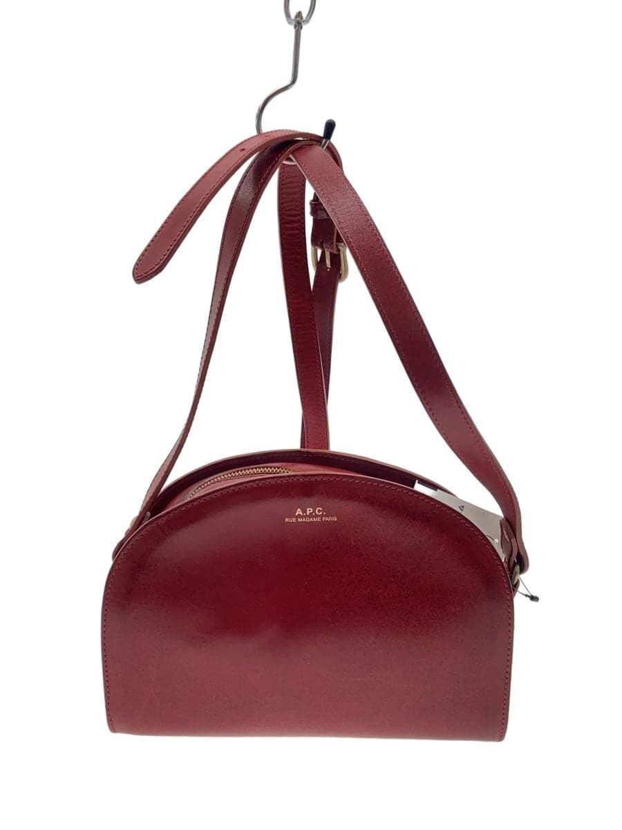 A.P.C. shoulder bag leather RED