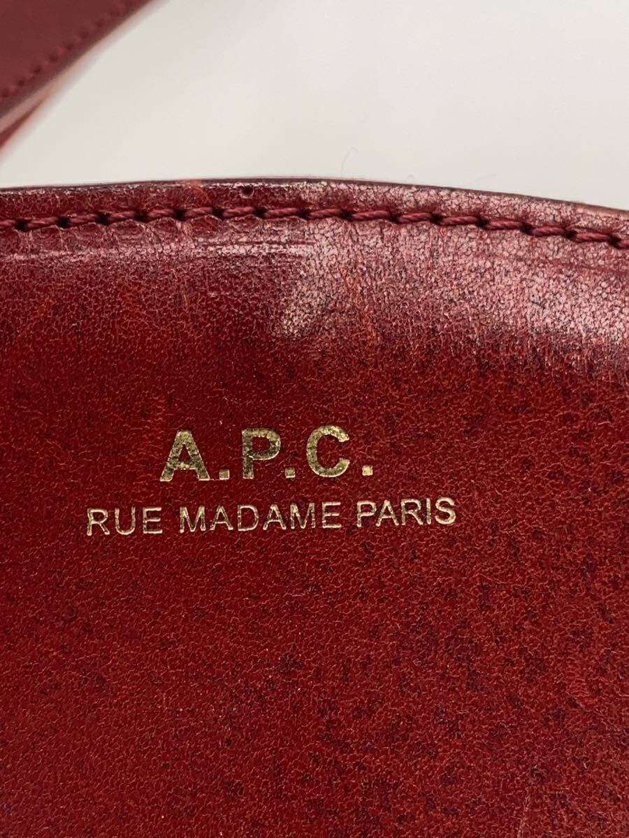 A.P.C. shoulder bag leather RED 5