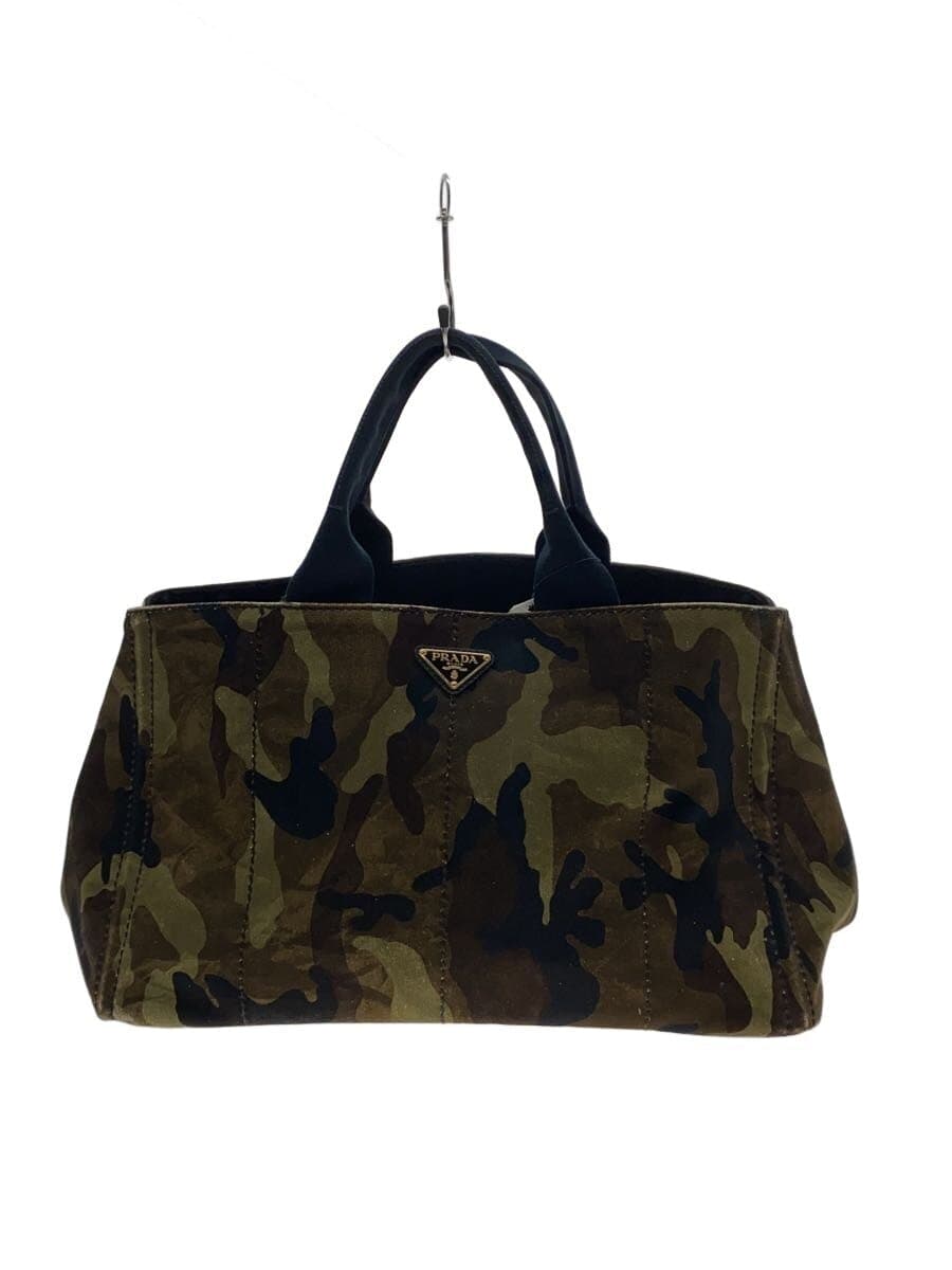 PRADA tote bag canvas GRN camouflage