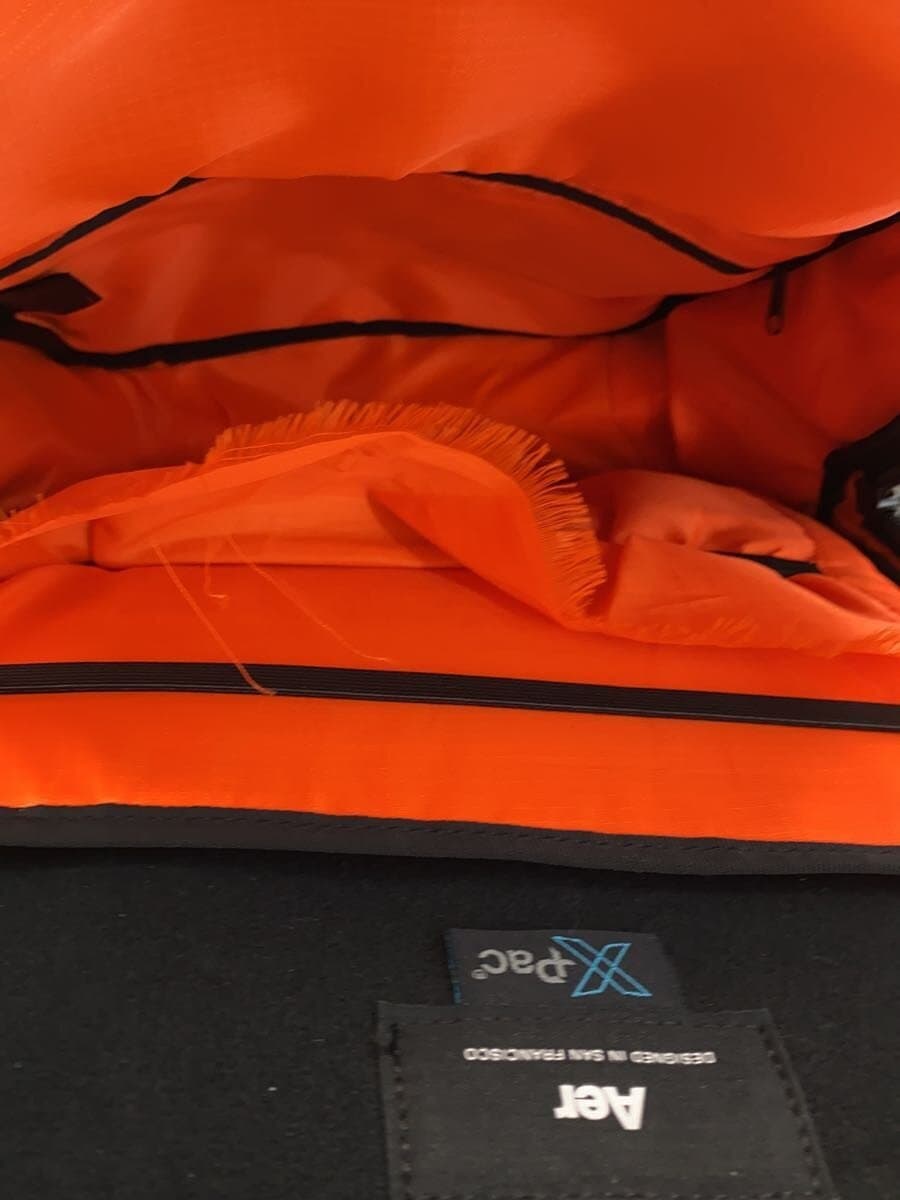 Aerday pack 2 x-pac Nylon BLK AER91008 Inside Pocket Fray Back Pilling 6