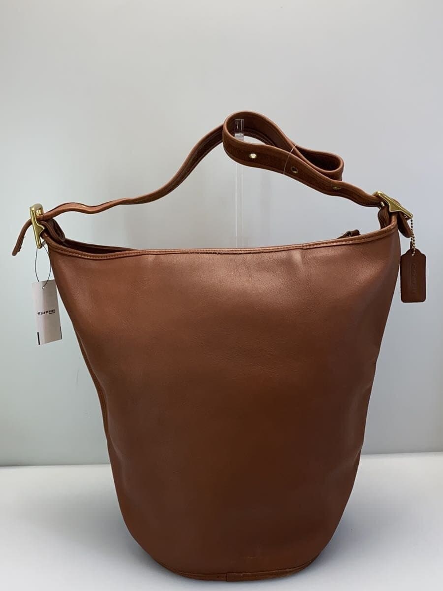 COACHOLD All Leather Shoulder Bag Leather Brown 3