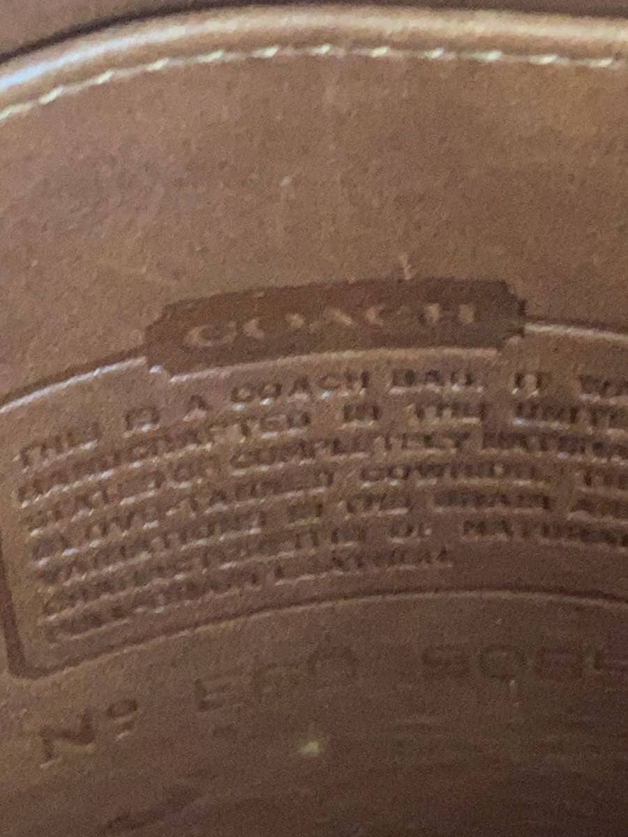 COACHOLD All Leather Shoulder Bag Leather Brown 5