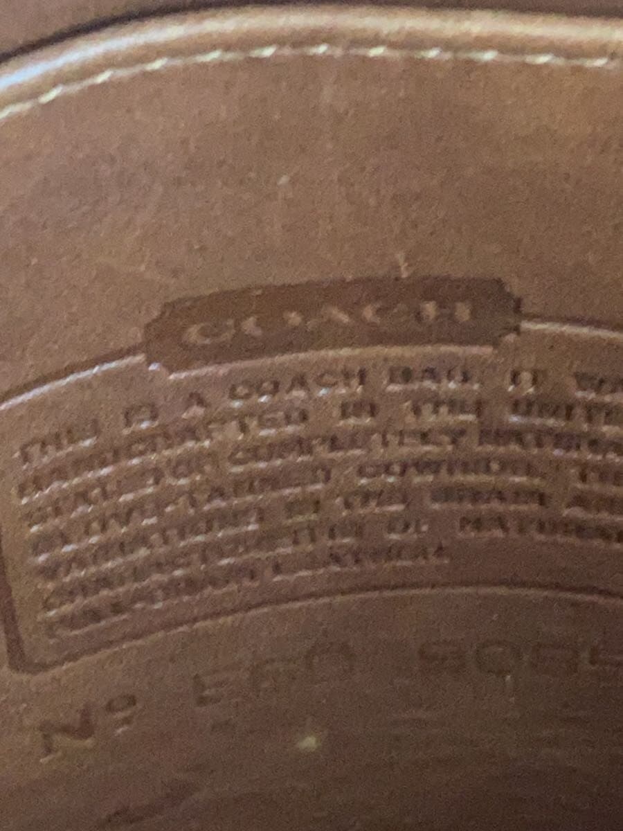 COACHOLD All Leather Shoulder Bag Leather Brown 5