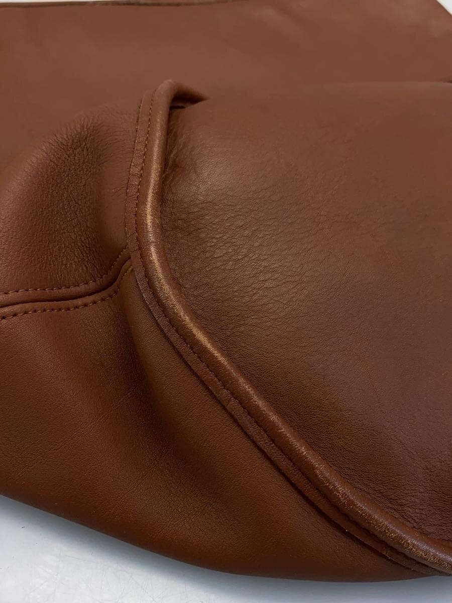 COACHOLD All Leather Shoulder Bag Leather Brown 7